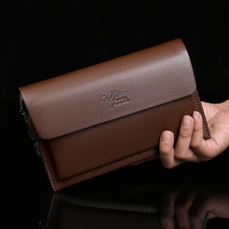 Muška clutch torba s zaključavanjem na lozinku i više pretinaca za kartice, otporan materijal, prozračna PU podstava, poslovni stil Elite