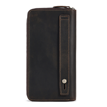 Muški clutch od prave kože Dujiang/done craftsman — retro stil, gornji sloj goveđe kože, otporan na habanje, za poslovna putovanja