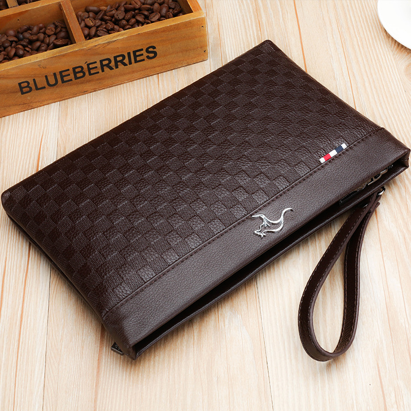 Muška clutch torba, PU koža, otporna na habanje, poliester podstava, Junzidaishu marka
