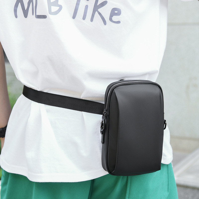 Muška crossbody torba P1008# — Ulični stil, Oxford tkanina, otporna na habanje, jednofarbni uzorak