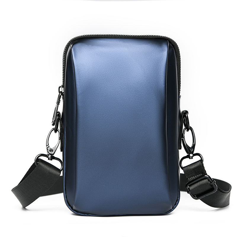 Muška crossbody torba P1008# — Ulični stil, Oxford tkanina, otporna na habanje, jednofarbni uzorak