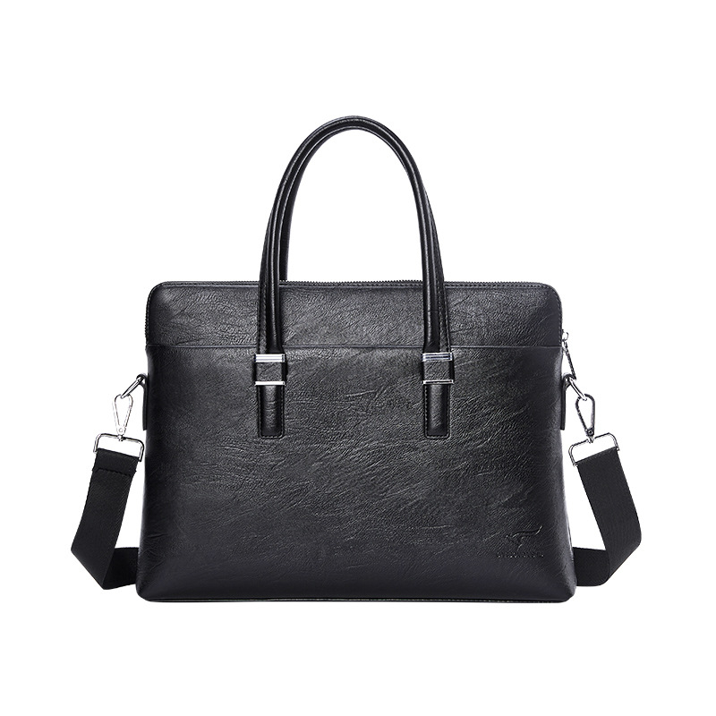 Poslovna crossbody torba od PU kože, pretinac za 14-inčni prijenosnik, vodootporna, model 9880