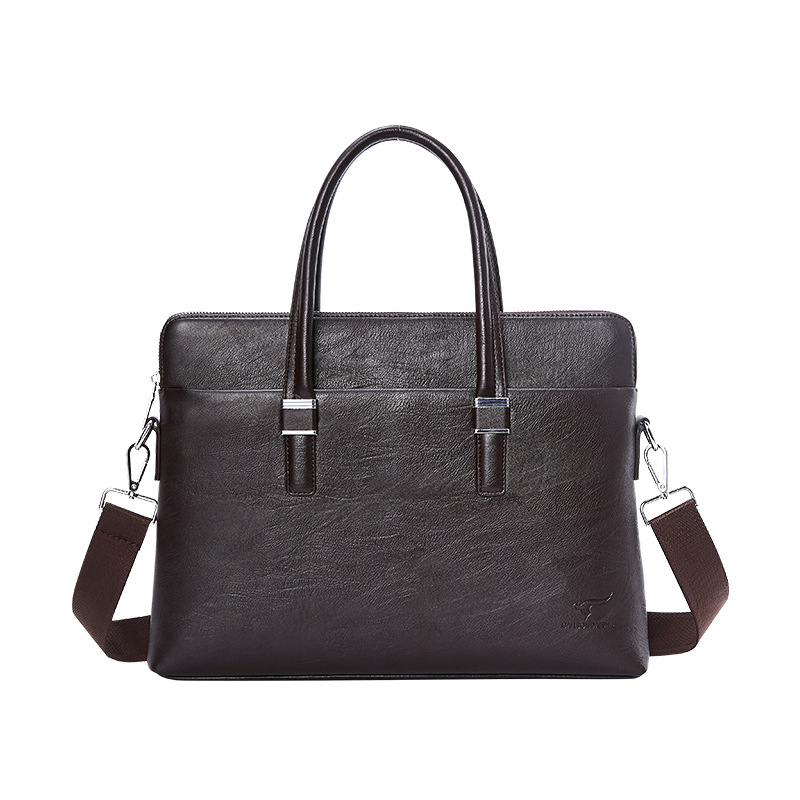 Poslovna crossbody torba od PU kože, pretinac za 14-inčni prijenosnik, vodootporna, model 9880