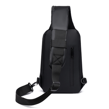 Muška crossbody torba - PU materijal, USB sučelje, vodootporna, protiv krađe, urban stil
