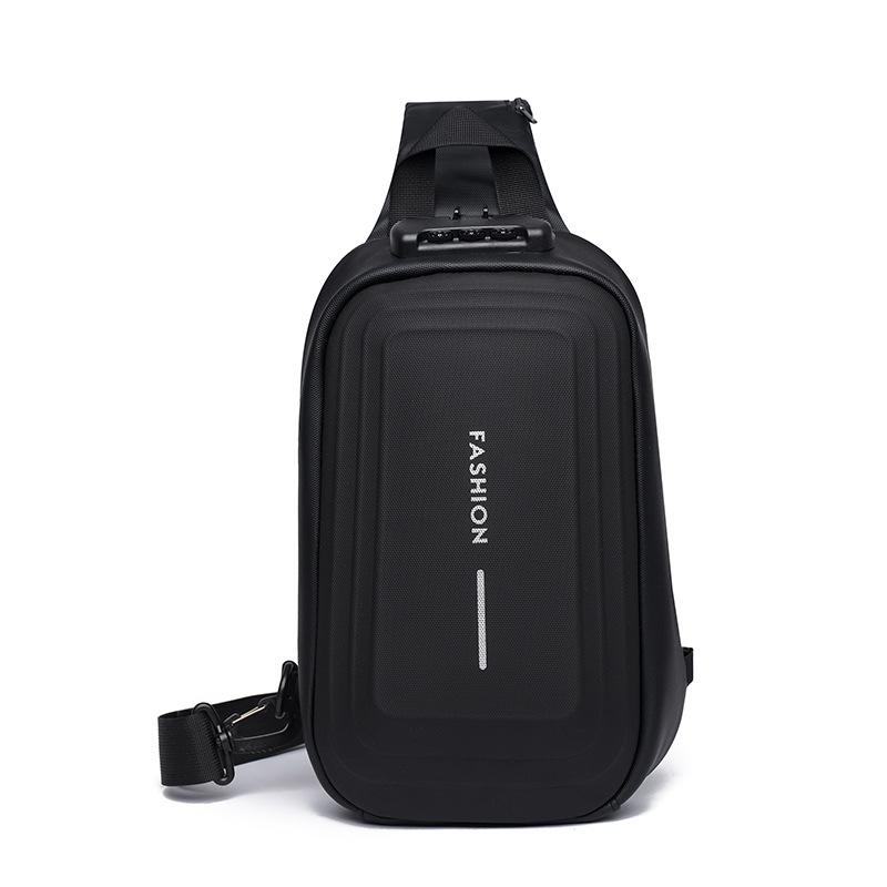 Muška crossbody torba - PU materijal, USB sučelje, vodootporna, protiv krađe, urban stil