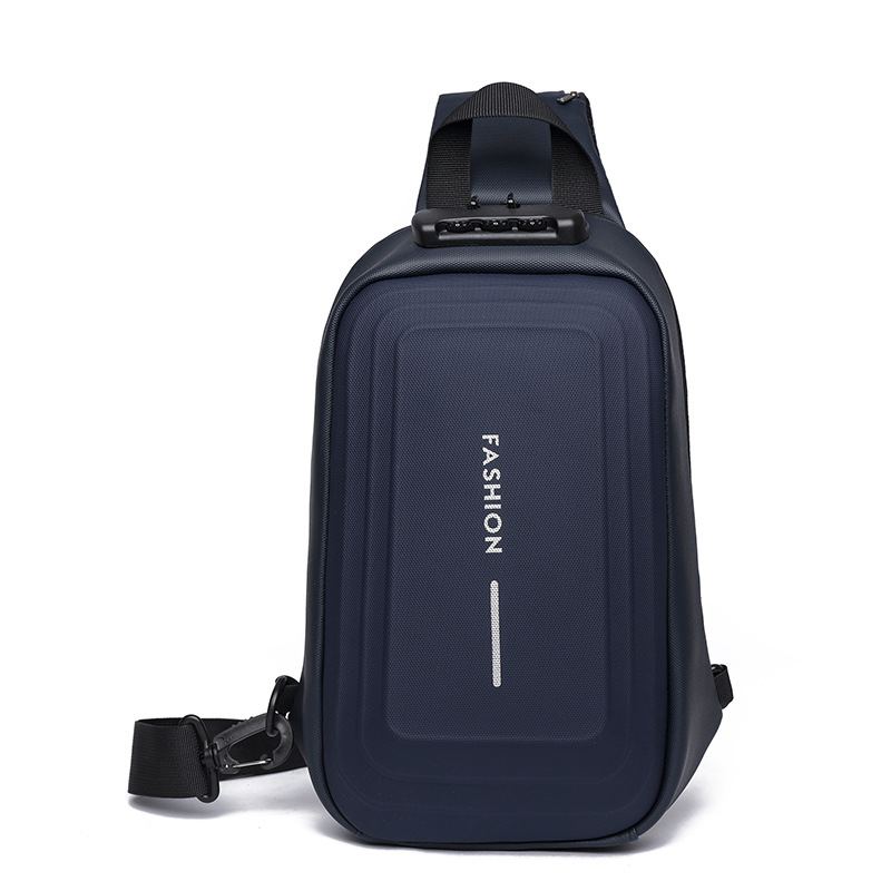 Muška crossbody torba - PU materijal, USB sučelje, vodootporna, protiv krađe, urban stil