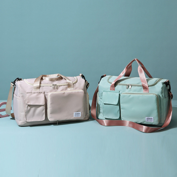 Torba za jogu i fitness, unisex, kapacitet 20–35L, Oxford tkanina, vodootporna, putna torba preko ramena s mogućnošću vući kolica