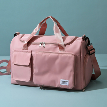 Torba za jogu i fitness, unisex, kapacitet 20–35L, Oxford tkanina, vodootporna, putna torba preko ramena s mogućnošću vući kolica