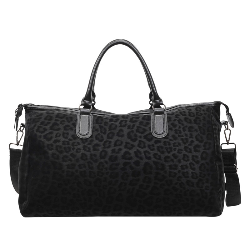 Cestovna crossbody torba s leopardnim uzorkom od najlona, kapacitet 20–35L, opušten stil, unisex