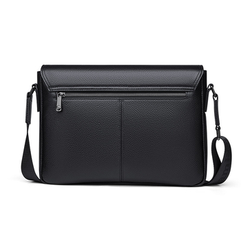 Muška crossbody torba, gradski minimalistički stil, prirodna koža, gornji sloj teleće kože, ultra lagana i otporna na habanje.