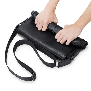 Muška crossbody torba, gradski minimalistički stil, prirodna koža, gornji sloj teleće kože, ultra lagana i otporna na habanje.