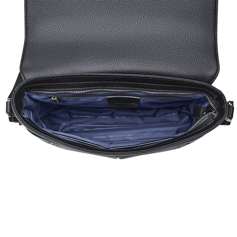 Muška crossbody torba, gradski minimalistički stil, prirodna koža, gornji sloj teleće kože, ultra lagana i otporna na habanje.