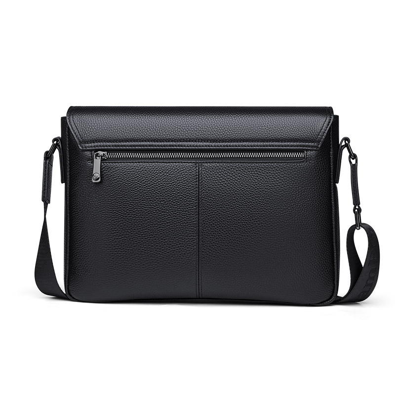 Muška crossbody torba, gradski minimalistički stil, prirodna koža, gornji sloj teleće kože, ultra lagana i otporna na habanje.