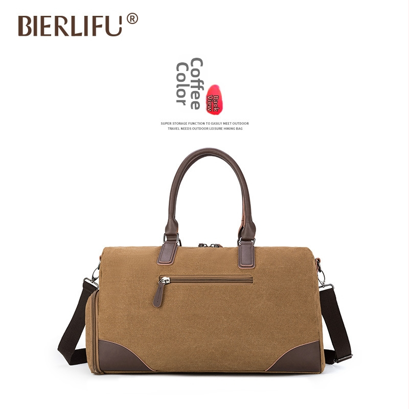 BIERLIFU platnena putna torba, 20-35L, vodootporna i otporna na habanje, unisex