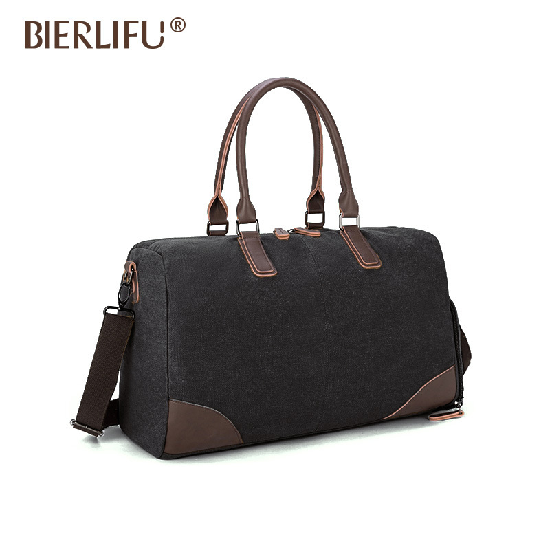 BIERLIFU platnena putna torba, 20-35L, vodootporna i otporna na habanje, unisex