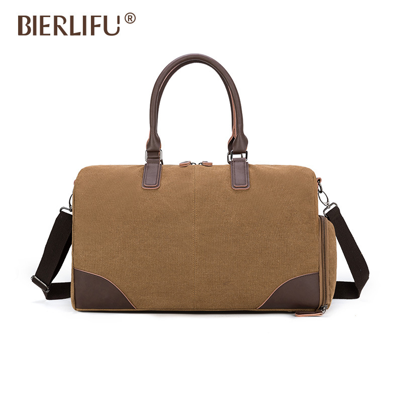 BIERLIFU platnena putna torba, 20-35L, vodootporna i otporna na habanje, unisex