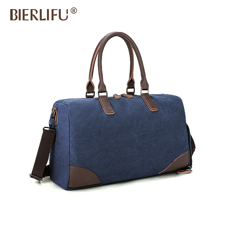 BIERLIFU platnena putna torba, 20-35L, vodootporna i otporna na habanje, unisex