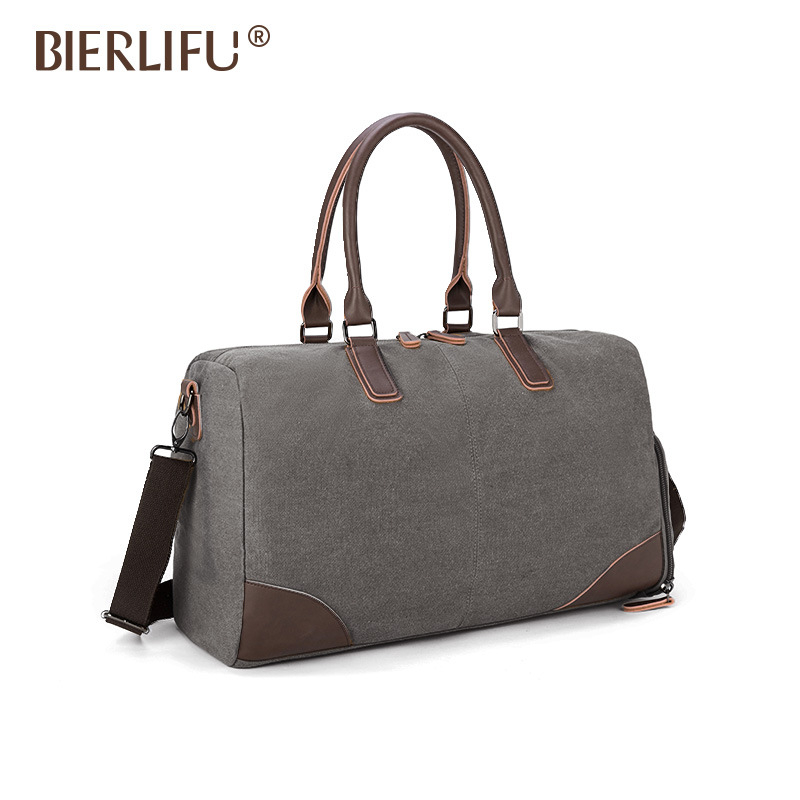 BIERLIFU platnena putna torba, 20-35L, vodootporna i otporna na habanje, unisex