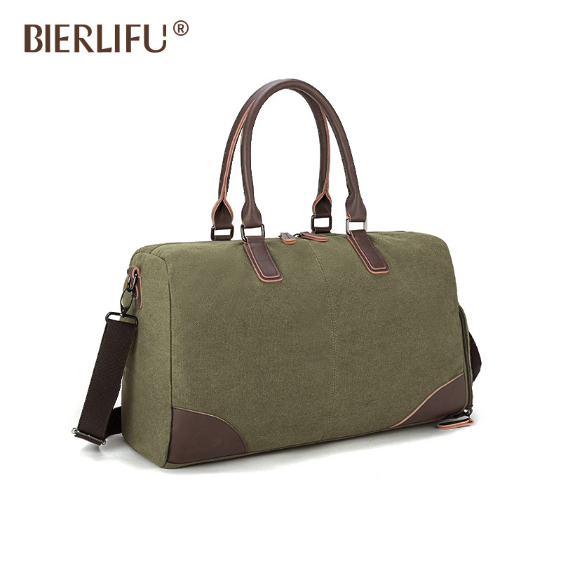BIERLIFU platnena putna torba, 20-35L, vodootporna i otporna na habanje, unisex