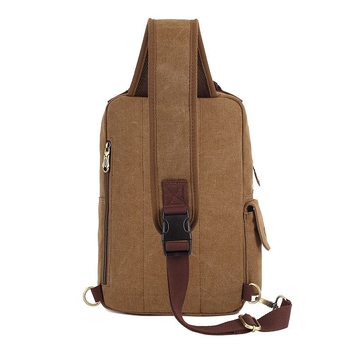 KAUKKO FD252 Férfi Vászon Válltáska - Kopásálló, Poliészter bélés, Modell FD252, Szabadidős utazásokhoz