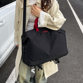 Geantă de călătorie cu capacitate mare, ușoară, extensibilă, geantă de umăr casual pentru excursii în aer liber (20–35L; pânză Oxford; unisex)