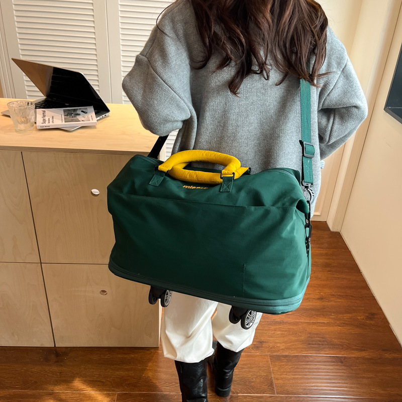 Geantă de călătorie cu capacitate mare, ușoară, extensibilă, geantă de umăr casual pentru excursii în aer liber (20–35L; pânză Oxford; unisex)