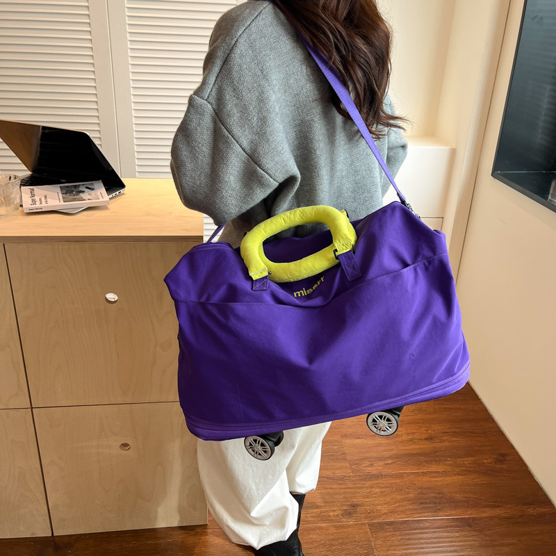 Geantă de călătorie cu capacitate mare, ușoară, extensibilă, geantă de umăr casual pentru excursii în aer liber (20–35L; pânză Oxford; unisex)