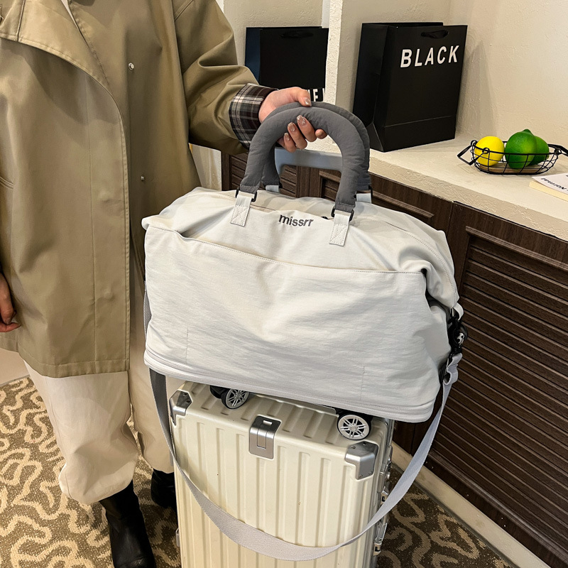 Geantă de călătorie cu capacitate mare, ușoară, extensibilă, geantă de umăr casual pentru excursii în aer liber (20–35L; pânză Oxford; unisex)