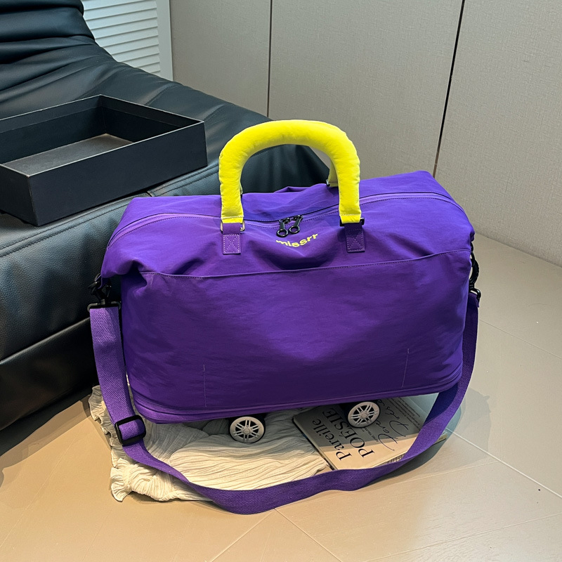 Geantă de călătorie cu capacitate mare, ușoară, extensibilă, geantă de umăr casual pentru excursii în aer liber (20–35L; pânză Oxford; unisex)