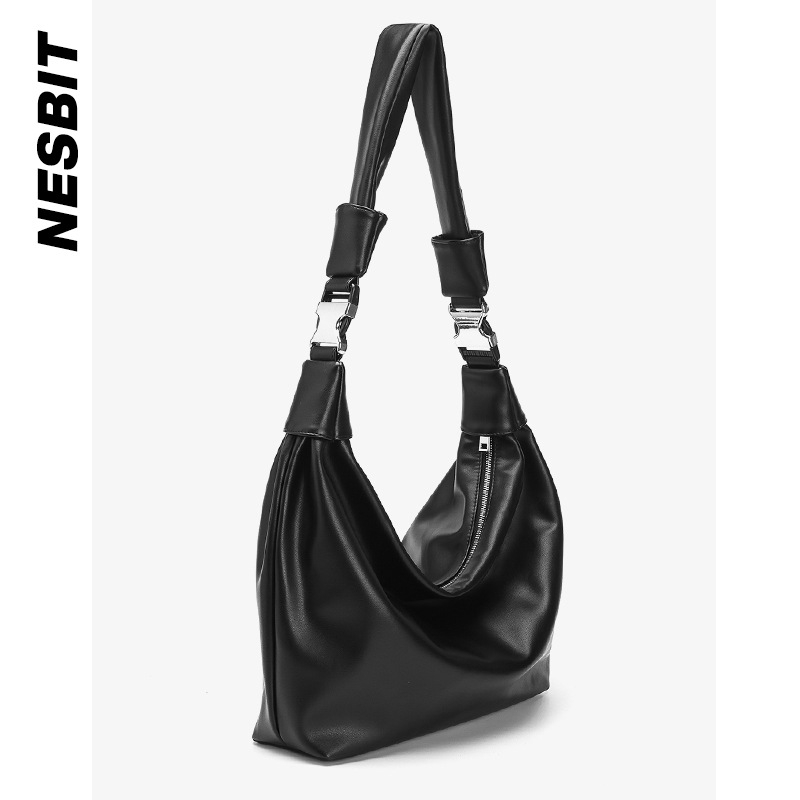 Muška crossbody torba od PU kože, gradski minimalistički stil, otporna na trošenje, zaštita od krađe, velik kapacitet, jednofarbni dizajn.