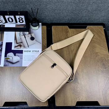 Muška crossbody torba, gradski street stil, PU materijal, poliesterska podstava, jednobojna, jesen 2023