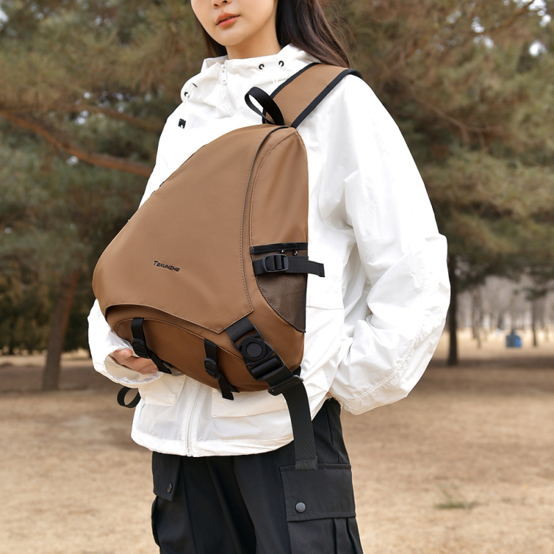 Muška cross-body torba za prsa od najlona, otporna na habanje, jednodijelni uzorak, poliester podstava