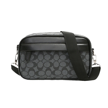 Muška crossbody torba od PU, karirani uzorak, poliesterova podstava, otporna na habanje, gradski minimalistički stil