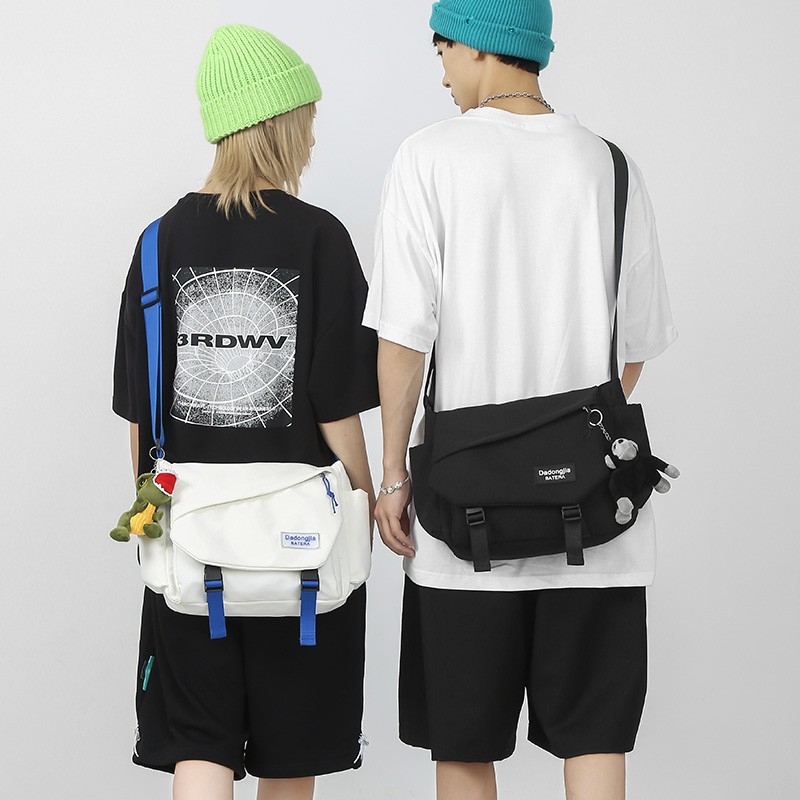 Kumiku 2025 muška crossbody torba u japanskom stilu, prostrana dnevna torba preko ramena