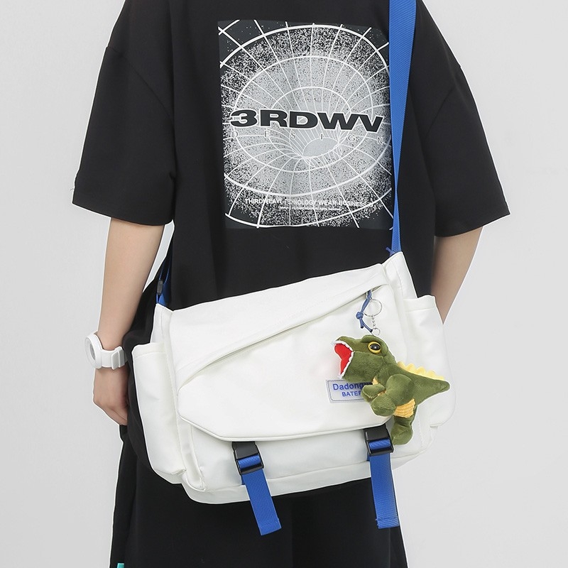 Kumiku 2025 muška crossbody torba u japanskom stilu, prostrana dnevna torba preko ramena