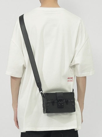Muška crossbody torba Bamiro — PU materijal, Street Trend stil, Otporna na trošenje i Smanjenje opterećenja, Za svakodnevnu upotrebu