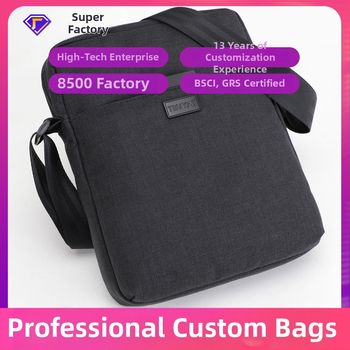Geantă crossbody pentru bărbați, stil naveta de afaceri, poliester, impermeabilă, marcă TINYAT