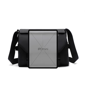 Geantă crossbody pentru bărbați, nailon, imprimeu geometric, căptușeală din poliester, respirabilă, stil street fashion