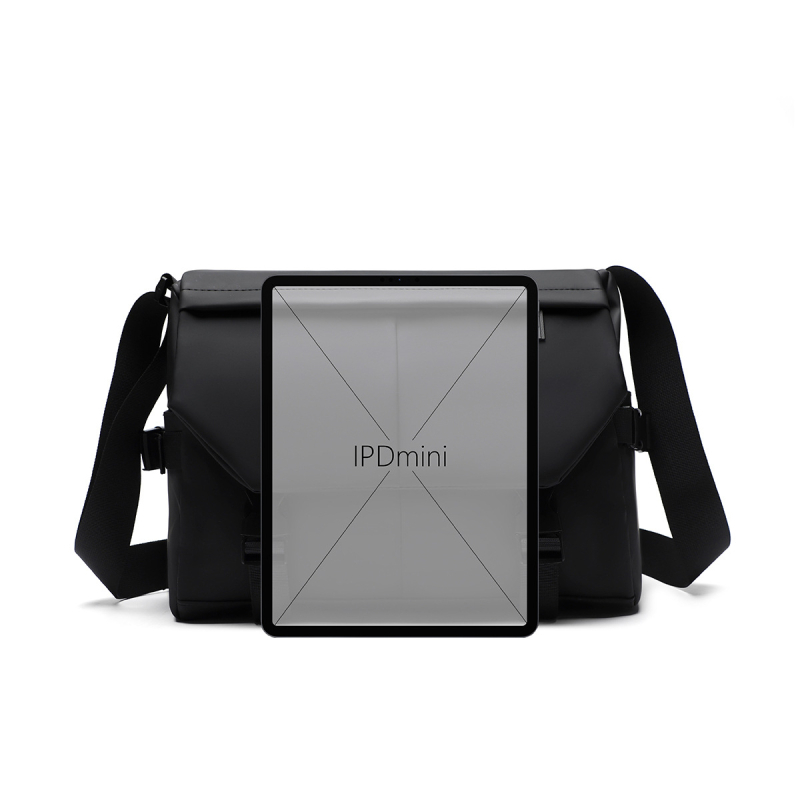 Geantă crossbody pentru bărbați, nailon, imprimeu geometric, căptușeală din poliester, respirabilă, stil street fashion