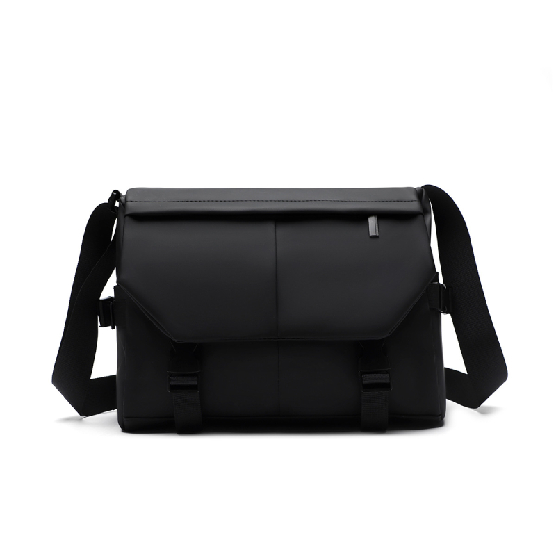 Geantă crossbody pentru bărbați, nailon, imprimeu geometric, căptușeală din poliester, respirabilă, stil street fashion