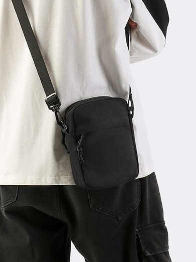 Muška nylon torba preko ramena, street stil, ultralakna, podstava poliester, izdanje jeseni 2025, za svakodnevnu upotrebu