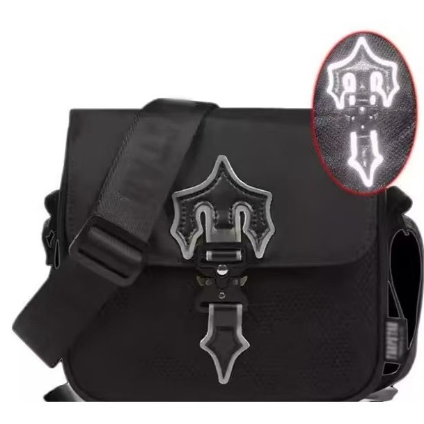 Férfi városi stílusú vállizsák, Oxford anyag, poliészter bélés, vízálló, lopás elleni védelem, éjszakai reflektív, tavasz 2025