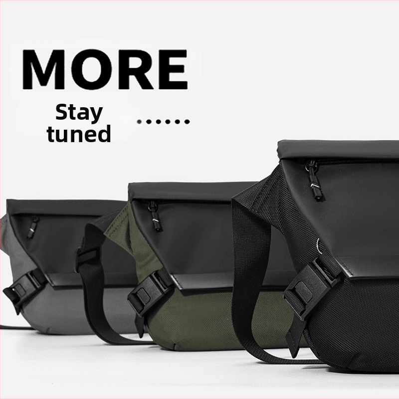 Geantă de umăr pentru bărbați – Stil stradal, Nylon, Idigi, Ușoară, Anti-furt