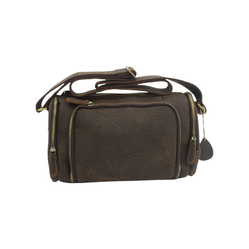 Vintage muška torbica preko ramena od Crazy Horse kože – vrhunska teleća koža, modern casual crossbody torba