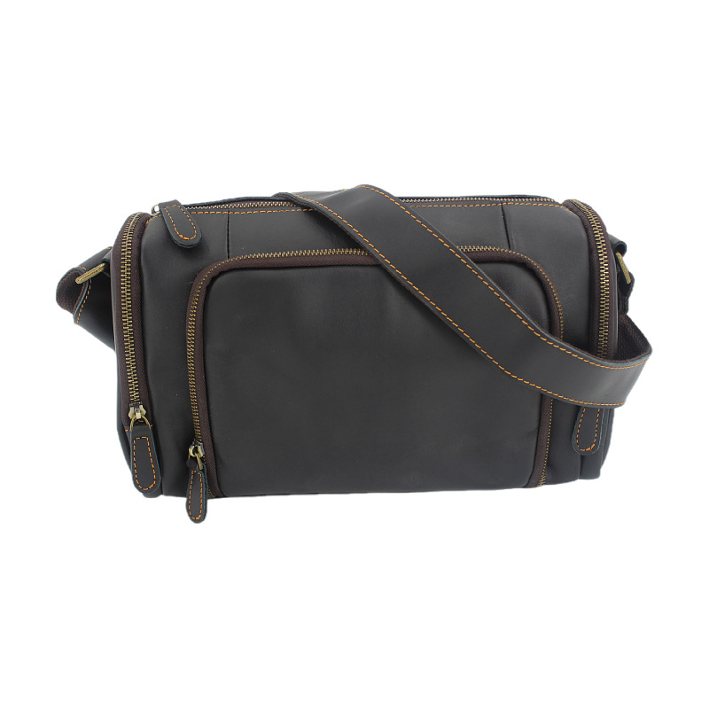 Vintage muška torbica preko ramena od Crazy Horse kože – vrhunska teleća koža, modern casual crossbody torba