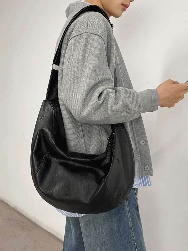 Muška crossbody torba – PU materijal, vodootporna, ultralagana, proširivi kapacitet