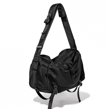 Unisex PU crossbody torba za sport i putovanja, prozračna podstava od najlona, jednobojni uzorak.