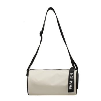 Cilindrična crossbody torba od Oxford platna sa zatvaračem, džep za telefon, poliester podstava, s jednim remenom