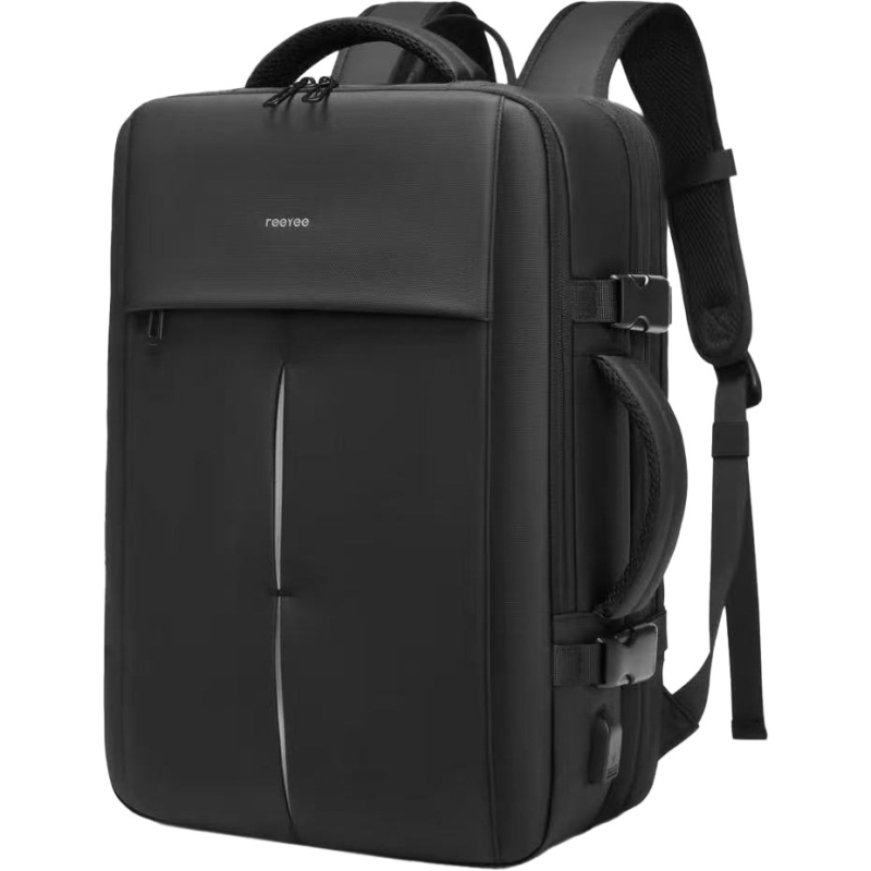 Torba za prijenosno računalo za poslovno putovanje – vodootporan Oxford, kapacitet 20–35L, unisex, zakrivljeni ramenski remen