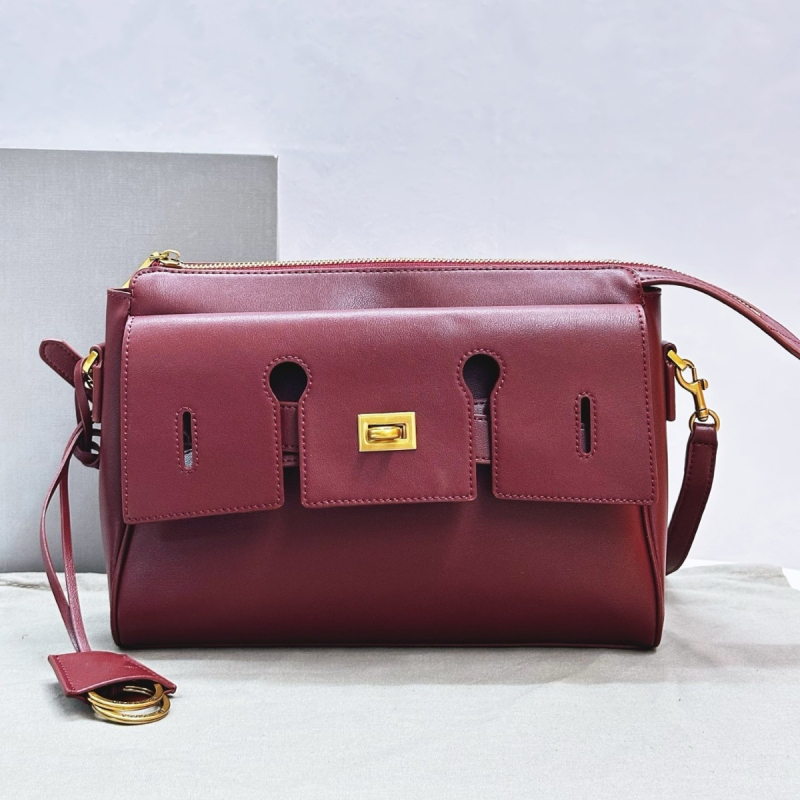Bel Air mala kožna messenger torba sa zipom, paristički motociklistički stil, preko ramena